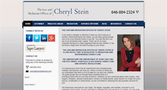 Desktop Screenshot of cherylsteinesq.com