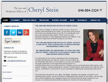 Tablet Screenshot of cherylsteinesq.com